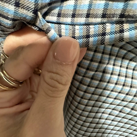 Theory Lynie Check Plaid Blue Black Tailored Short Size 8 NWOT - Picture 8 of 8